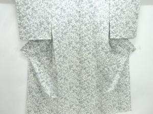 草花模様単衣小紋着物